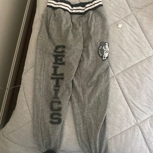 Grey boston Celtics sweatpants size small